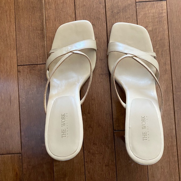 Beige strappy sandal - 3.5 inch - Picture 7 of 9